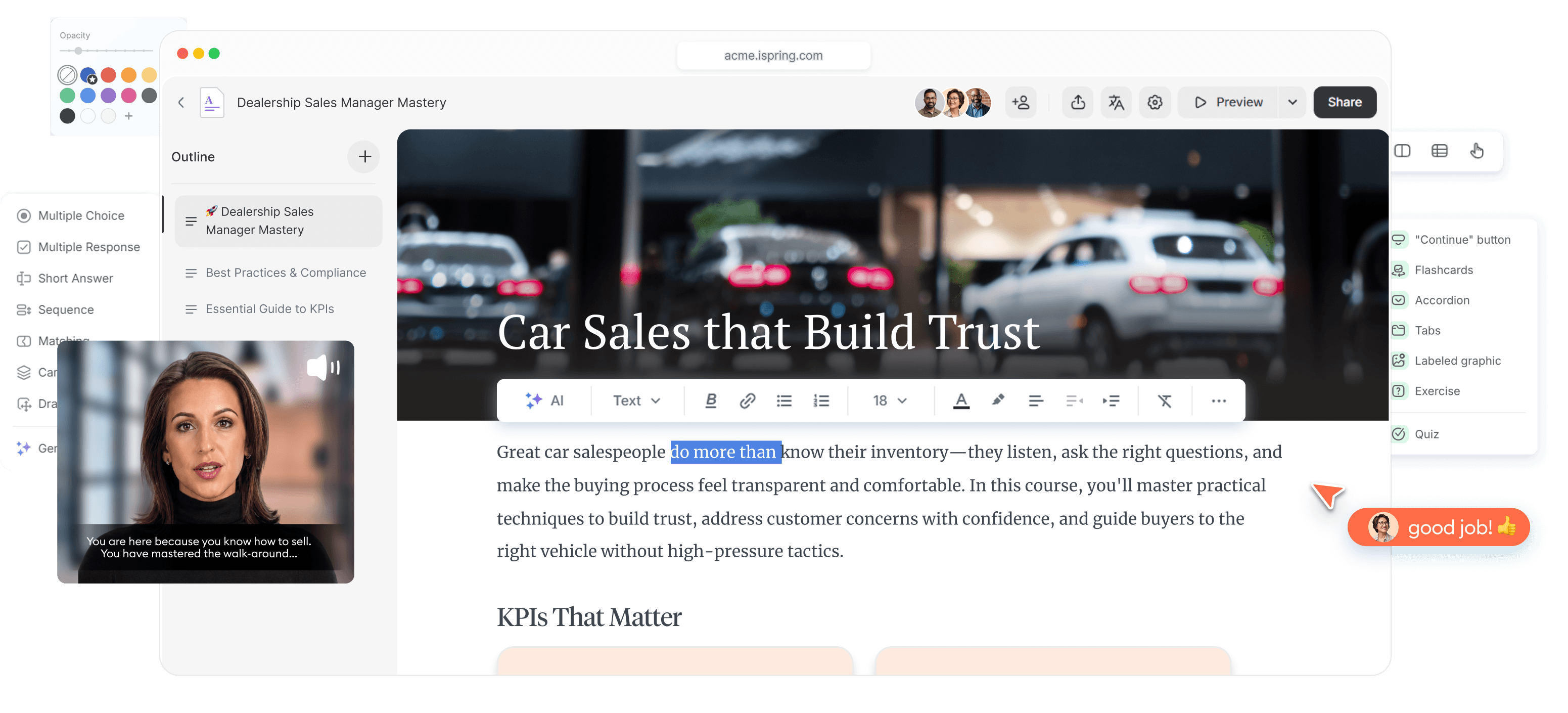This is how iSpring Cloud AI works